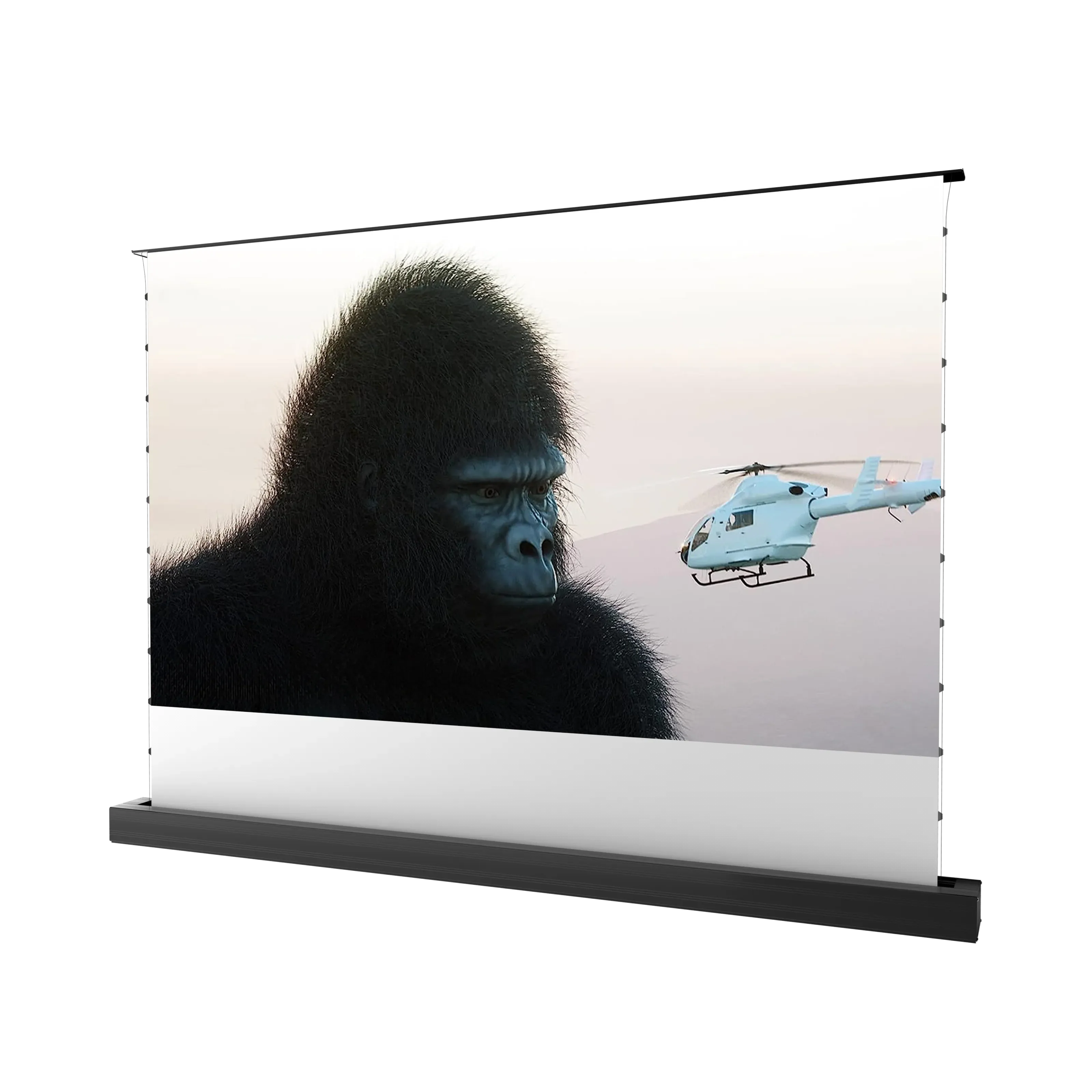 100''-120'' Matte White Motorized Floor Rising Screen